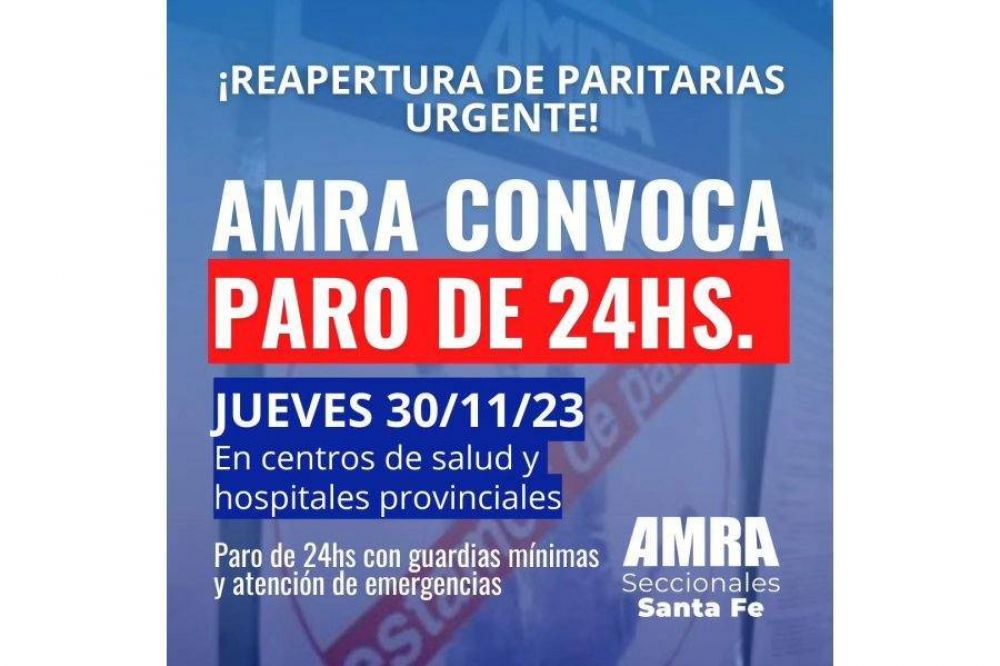 Ante la falta de respuesta, AMRA dispuso un paro de 24 horas para el 30 de noviembre