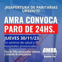 Ante la falta de respuesta, AMRA dispuso un paro de 24 horas para el 30 de noviembre