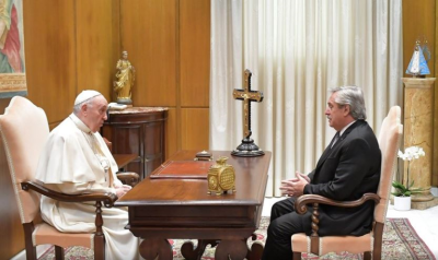 El Papa recibirá a Fernández en Roma antes del fin de su gestión