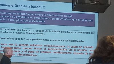 Cerraron la fbrica y se enteraron por un PowerPoint: Nos dimos cuenta de que lo que nos est pasando tiene relacin con los anuncios de Milei