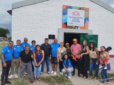La Uolra, junto al Ministerio de Trabajo de Santa Fe y el Municipo de Reconquista, inauguró un Centro de Atención a la Niñez y la Familia