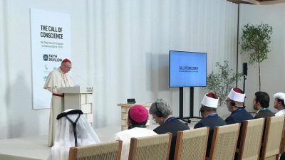 El Papa y el gran imán de Al Azhar piden unión y acción para frenar el cambio climático