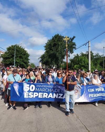 Con una participación récord, se realizó la multitudinaria 50° Marcha de la Esperanza