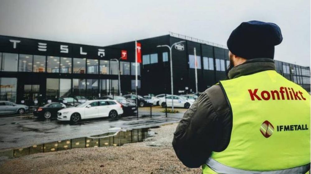 El sindicato mas grande de Dinamarca anunci medidas contra Tesla en solidaridad con huelguistas de Suecia