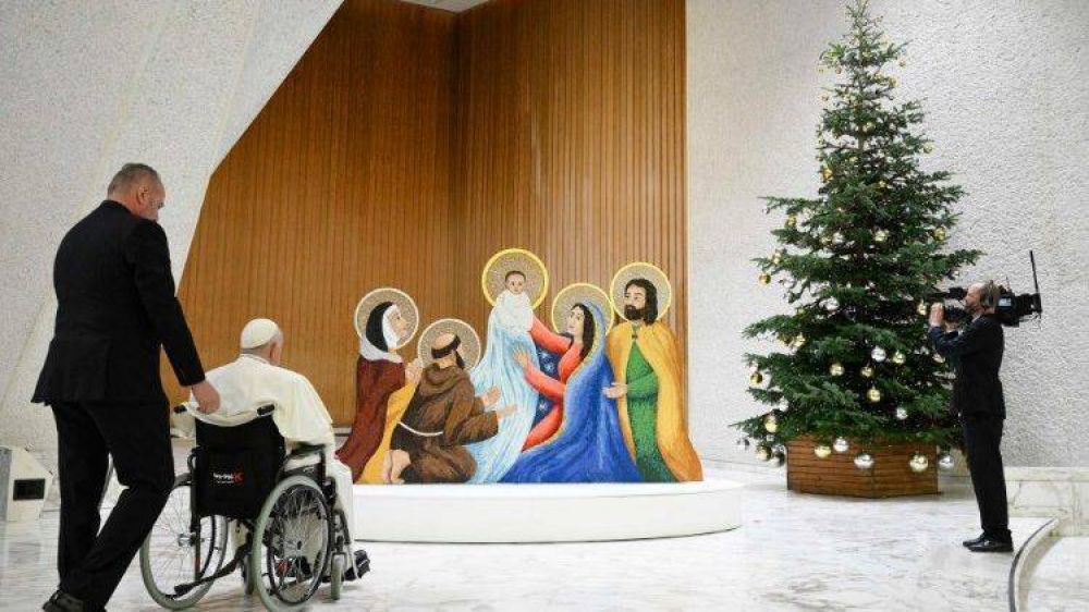 El Papa ante el pesebre: 'La Navidad nos recuerda el drama en Tierra Santa'