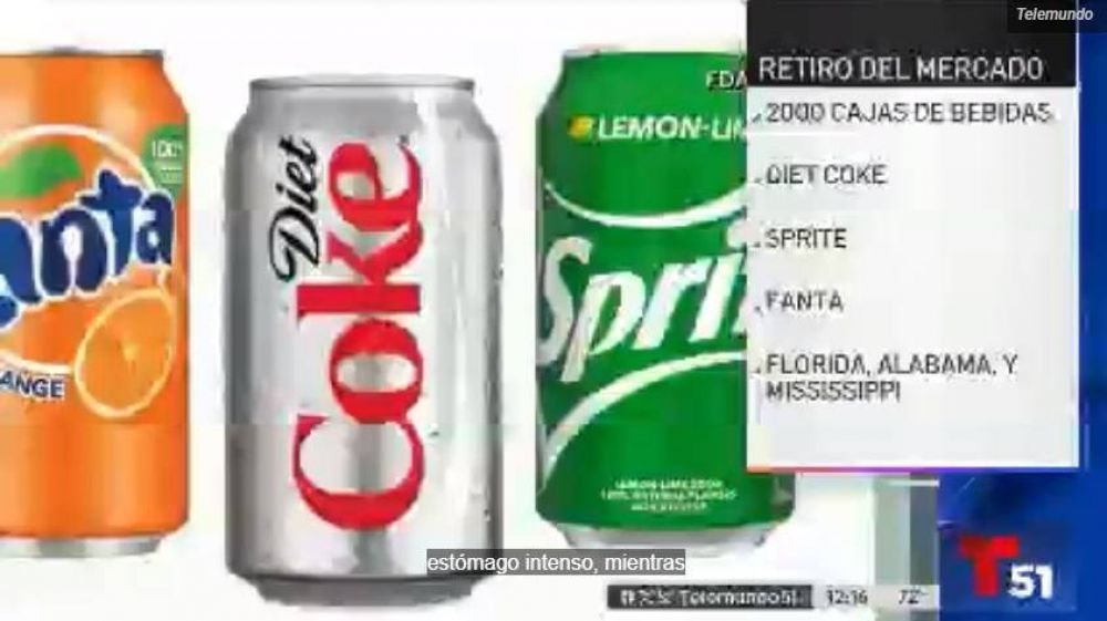 Coca-Cola retira de Florida y otros estados unas 2,000 cajas de soda por posible contaminacin