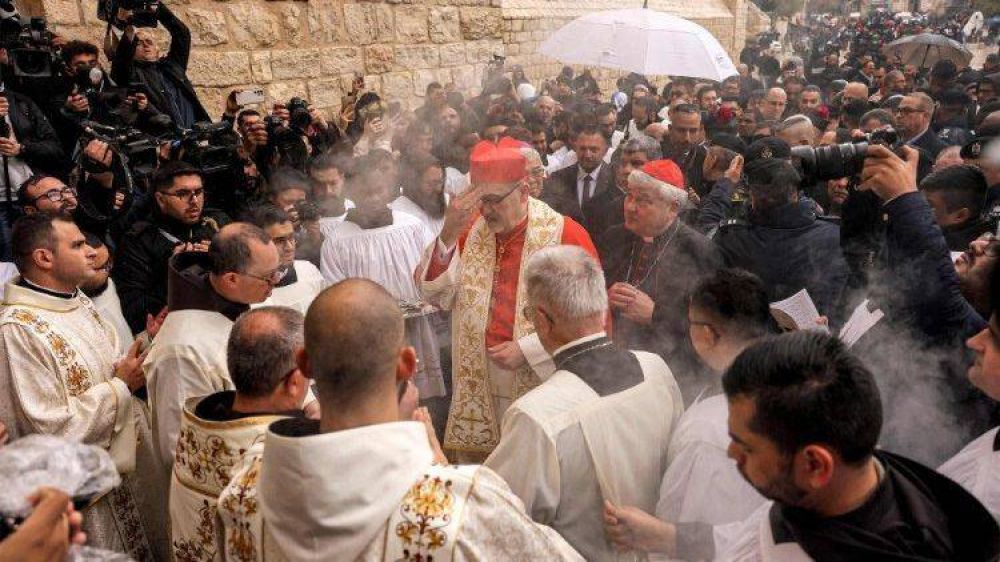 Abrazo del Papa a Bel�n: el enviado pontificio se reuni� con familiares de Gaza
