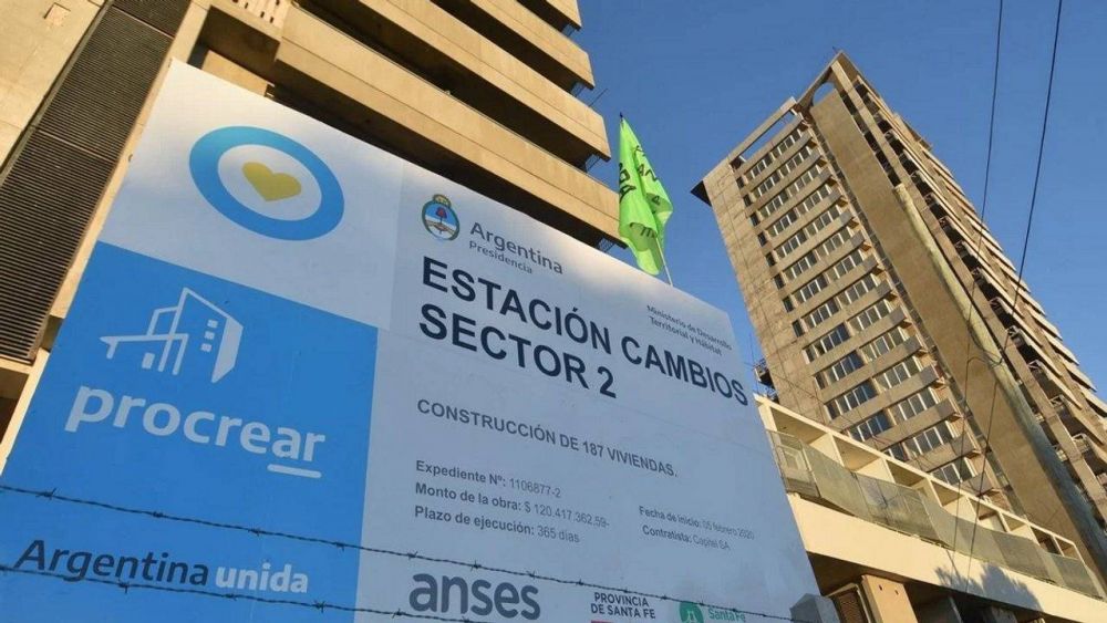 Por el parate de la obra p�blica, suspenden a 28 trabajadores del Plan Procrear II en Santa Fe