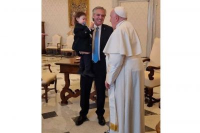 El papa Francisco se reuni con Alberto Fernndez en el Vaticano