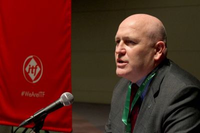 La ITF bancó el paro general en Argentina y habló el secretario general mundial, Stephen Cotton