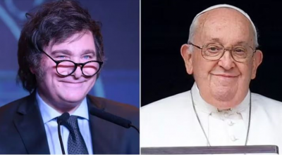 El Papa, dispuesto a iniciar di�logo de palabra y de escucha con Milei