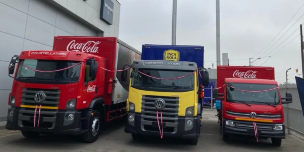 xito regional: Coca-Cola ya opera 144 camiones Volkswagen en Per