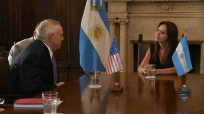 Sandra Pettovelo se reuni� con el embajador de EE.UU, Marc Stanley