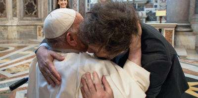Milei, tras abrazo del Papa: �Fue muy fuerte, un gesto tremendo�