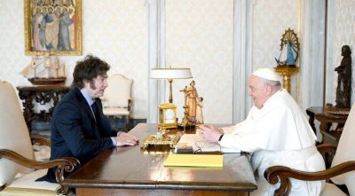 Milei al Papa: Le quiero pedir disculpas por mis declaraciones del pasado