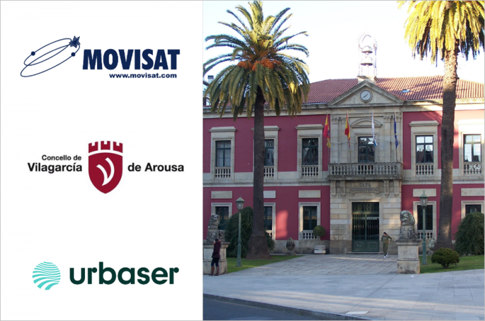 Urbaser apuesta por las soluciones tecnolgicas de MOVISAT en Vilagarca de Arousa