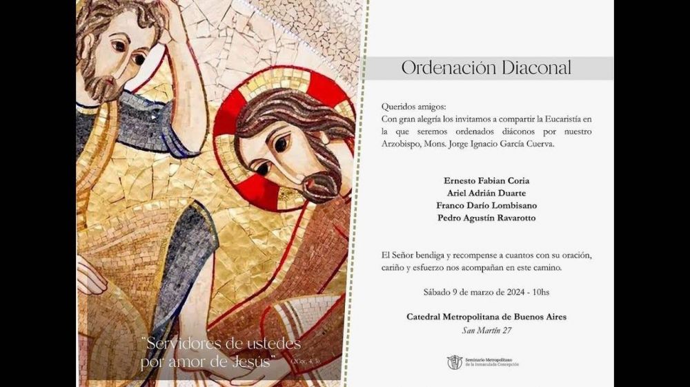 Mons. Garca Cuerva orden cuatro nuevos diconos en Buenos Aires