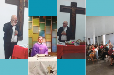 Monseor Giobando visit la sede del Movimiento Cursillos de Cristiandad (MCC)