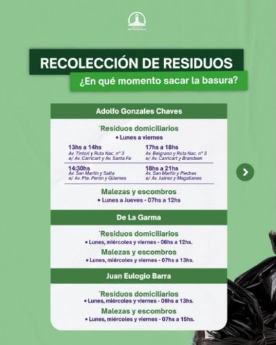 Chaves: Piden agendar los horarios de recoleccin de residuos