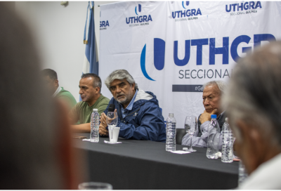 Visita del ministro de Trabajo bonaerense a la UTHGRA Quilmes