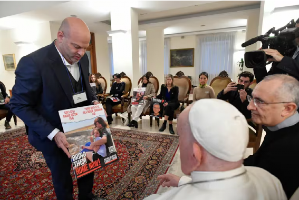 El papa Francisco recibir a las familias de los rehenes israeles que continan secuestrados en Gaza