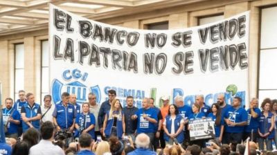 La Asociacin Bancaria junt ms de un milln de firmas contra la privatizacin del Banco Nacin