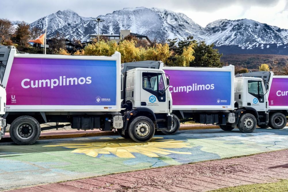 Se present la nueva flota para la recoleccin de residuos en Ushuaia