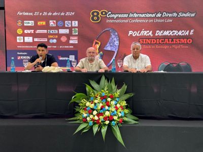 Luis Cceres particip del VIII Congreso Internacional de Derecho Sindical realizado en Brasil