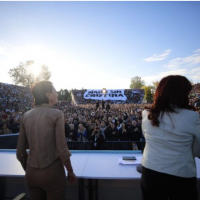Cristina y Mayra inauguraron el Microestadio Nstor Kirchner
