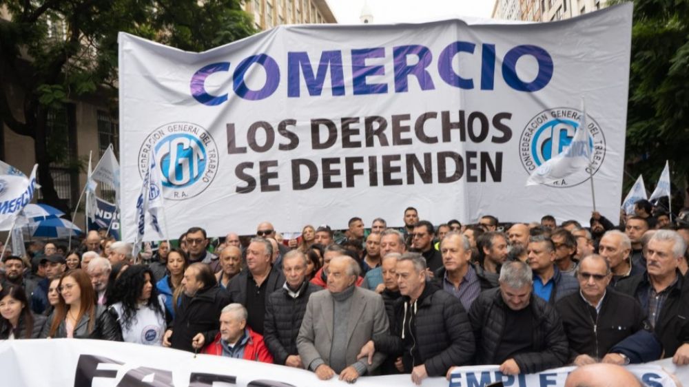 Comercio en la marcha de la CGT