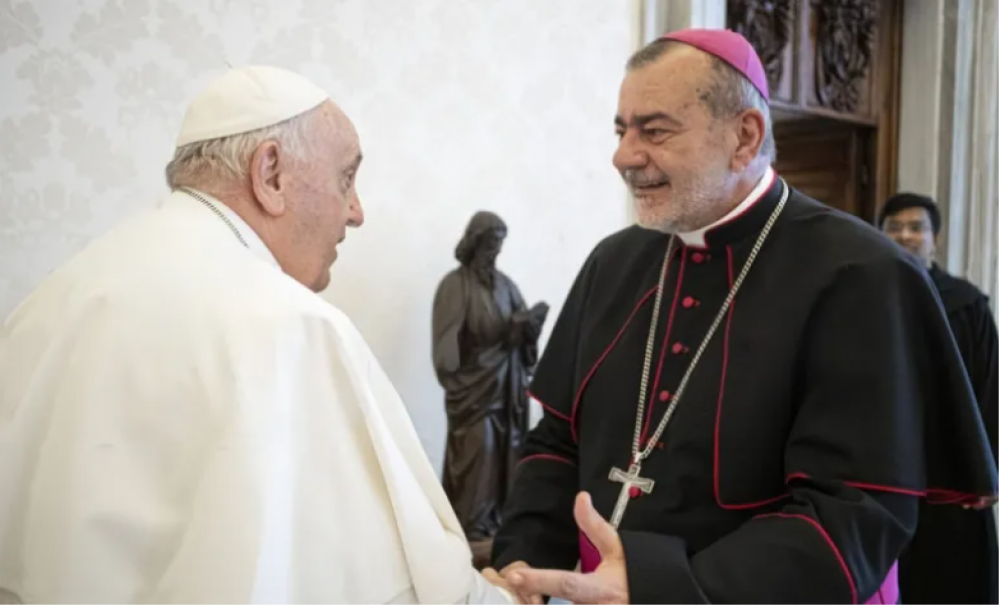 Diario San Rafael habl en el Vaticano con el obispo Domnguez luego de su reunin con el Papa Francisco