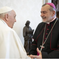 Diario San Rafael habl en el Vaticano con el obispo Domnguez luego de su reunin con el Papa Francisco