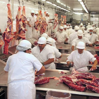 Trabajadores de la carne recibirn un aumento salarial progresivo para el trimestre abril-mayo-junio