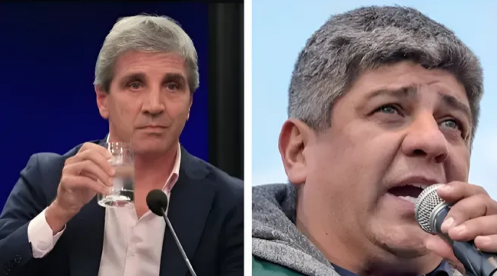 El picante cruce entre Luis Caputo y Pablo Moyano por el paro de la CGT