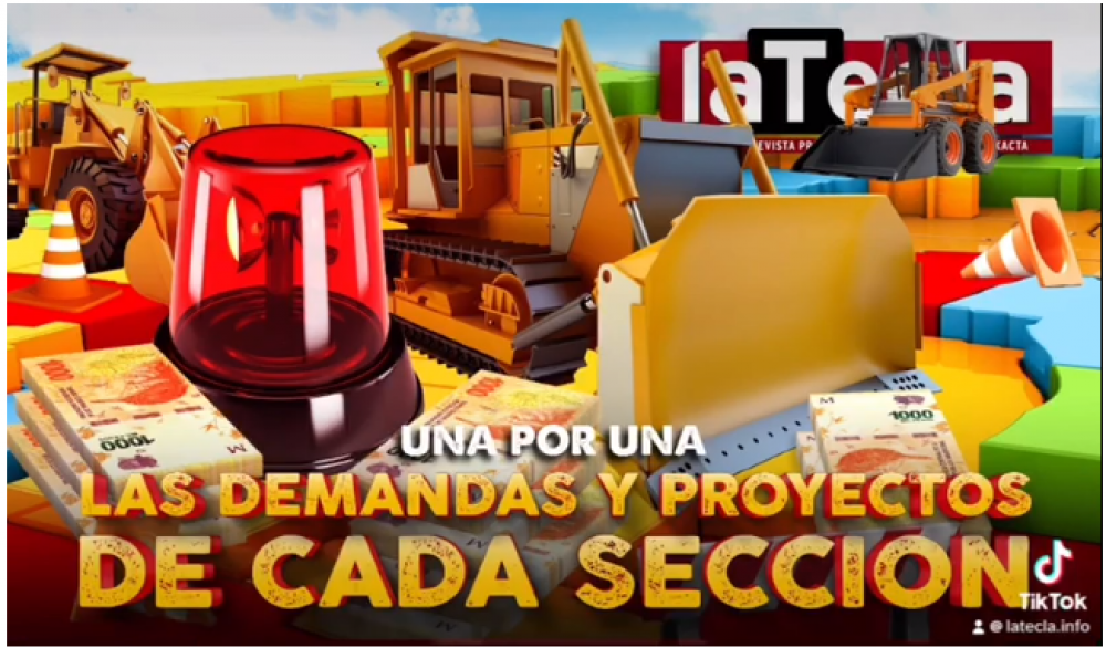 Las demandas y proyectos de cada seccin