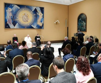 La Uolra particip de un encuentro con el Papa Francisco