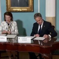 Mondino y Antony Blinken firmaron un acuerdo que ratifica la alianza estratgica entre Argentina y EEUU