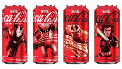 Algunos superhroes toman refresco (Coca-Cola y Marvel unen fuerzas por sus fans)