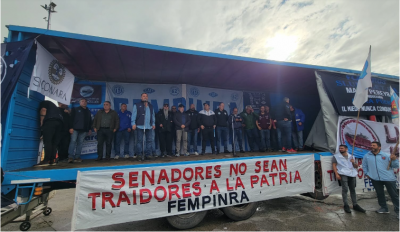 La FeMPINRA anunci que se movilizar al Congreso Nacional si incluye el Pacto Fiscal que los trabajadores vuelvan a pagar Ganancias