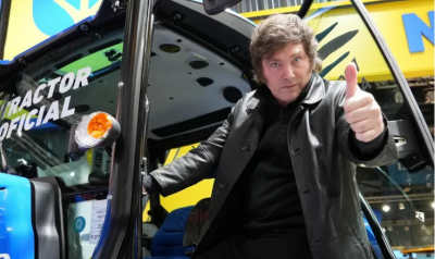 El tractor averiado de Javier Milei