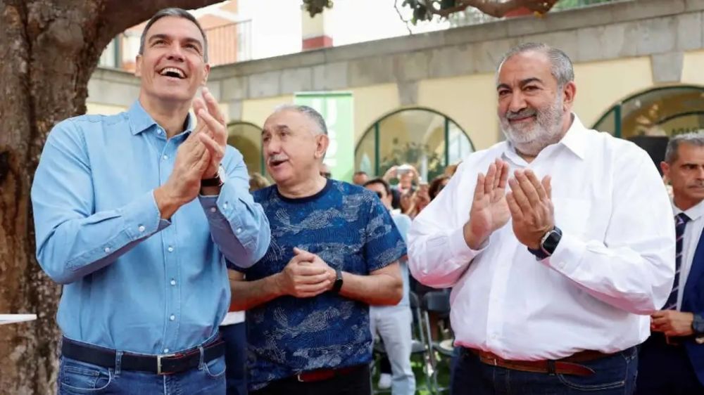 Elecciones europeas: Pedro S�nchez sigui� su cruzada 'antimilei' con un invitado argentino, H�ctor Daer