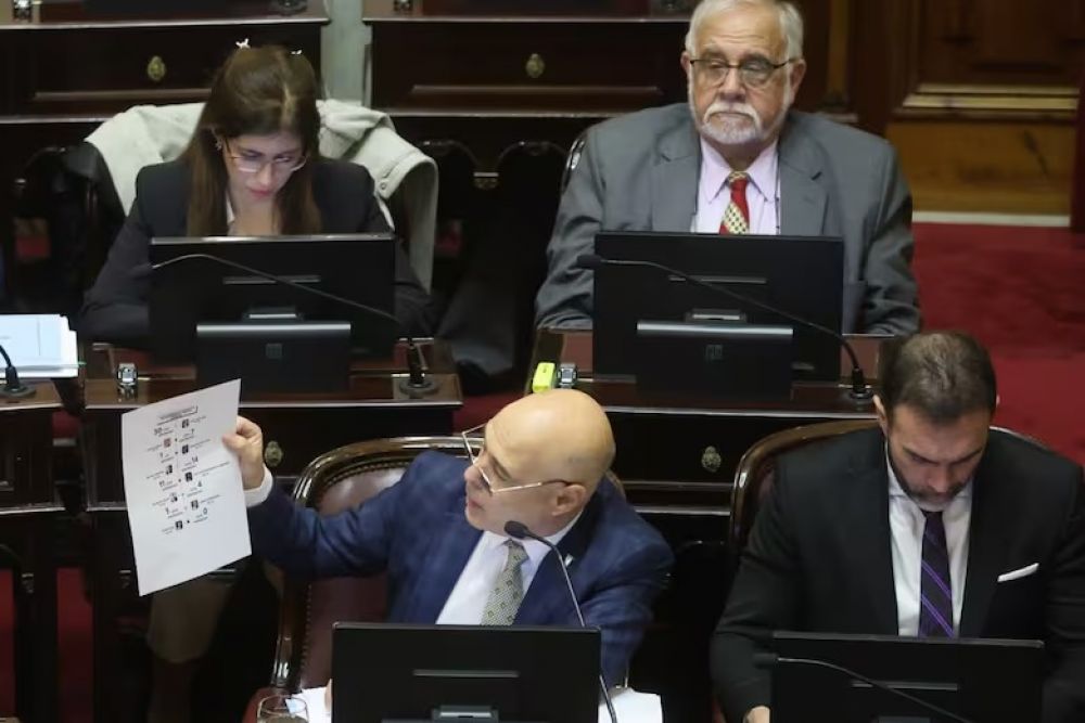 Maximiliano Abad anunci� que vota a favor de la Ley Bases y habr�a empate en el Senado