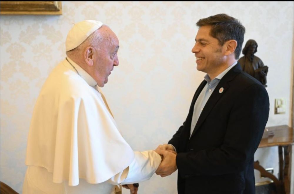 Encuentro poltico: Axel Kicillof y el Papa Francisco, a solas en el Vaticano