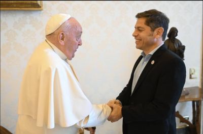 Encuentro poltico: Axel Kicillof y el Papa Francisco, a solas en el Vaticano