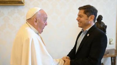 El papa Francisco y Axel Kicillof se reunieron en el Vaticano