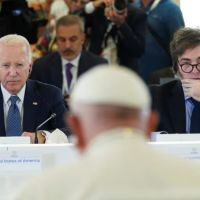 La intimidad del evento del G7 donde Javier Milei salud al papa Francisco, a Joe Biden y habl de inteligencia artificial
