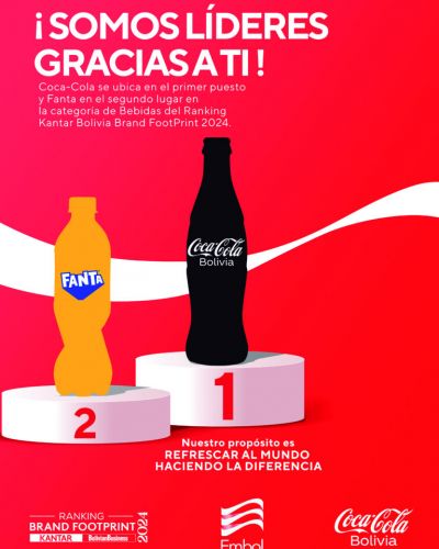 Consumidores bolivianos eligen a Coca-Cola y Fanta como sus bebidas favoritas