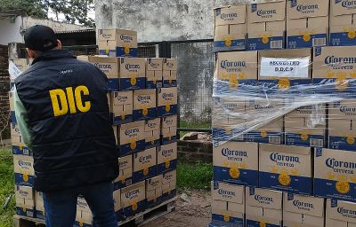 La Polica recuper 6 pallets de bebidas robados por ex empleado de una distribuidora