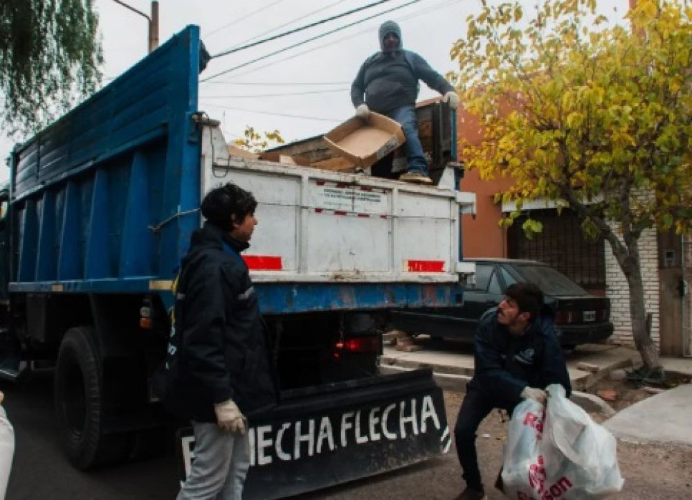 En slo 3 das, Rawson llev al PTA 10 camionadas de materiales reciclables