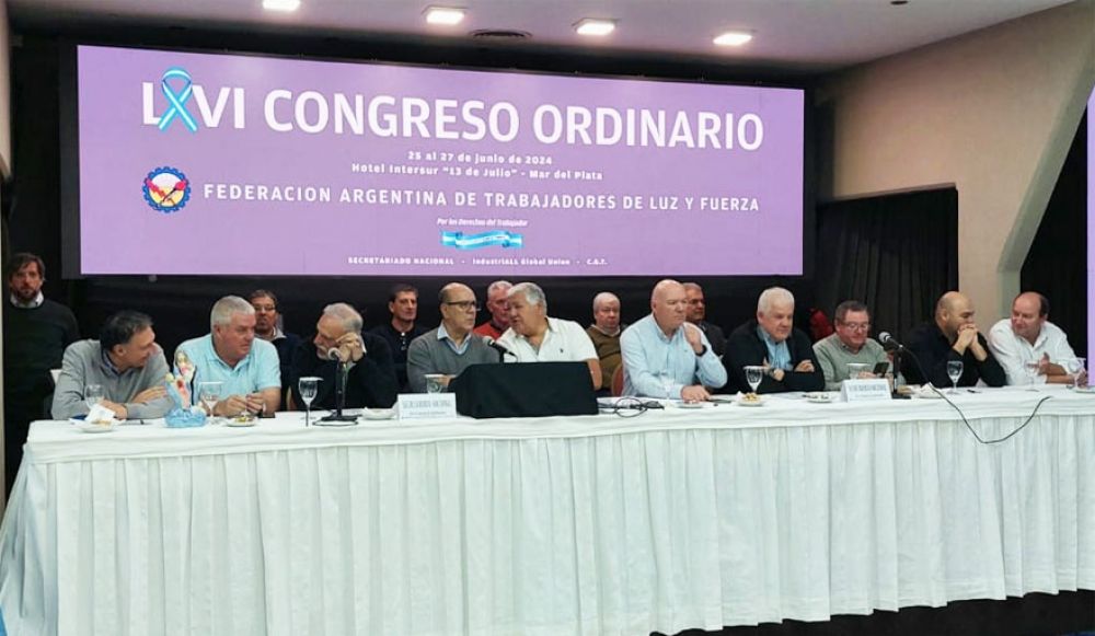 La Federacin de Luz y Fuerza inici su Congreso Nacional en Mar del Plata